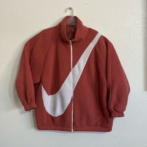 NIKE Women’s Big Swoosh Sherpa Reversible Jacket Size M